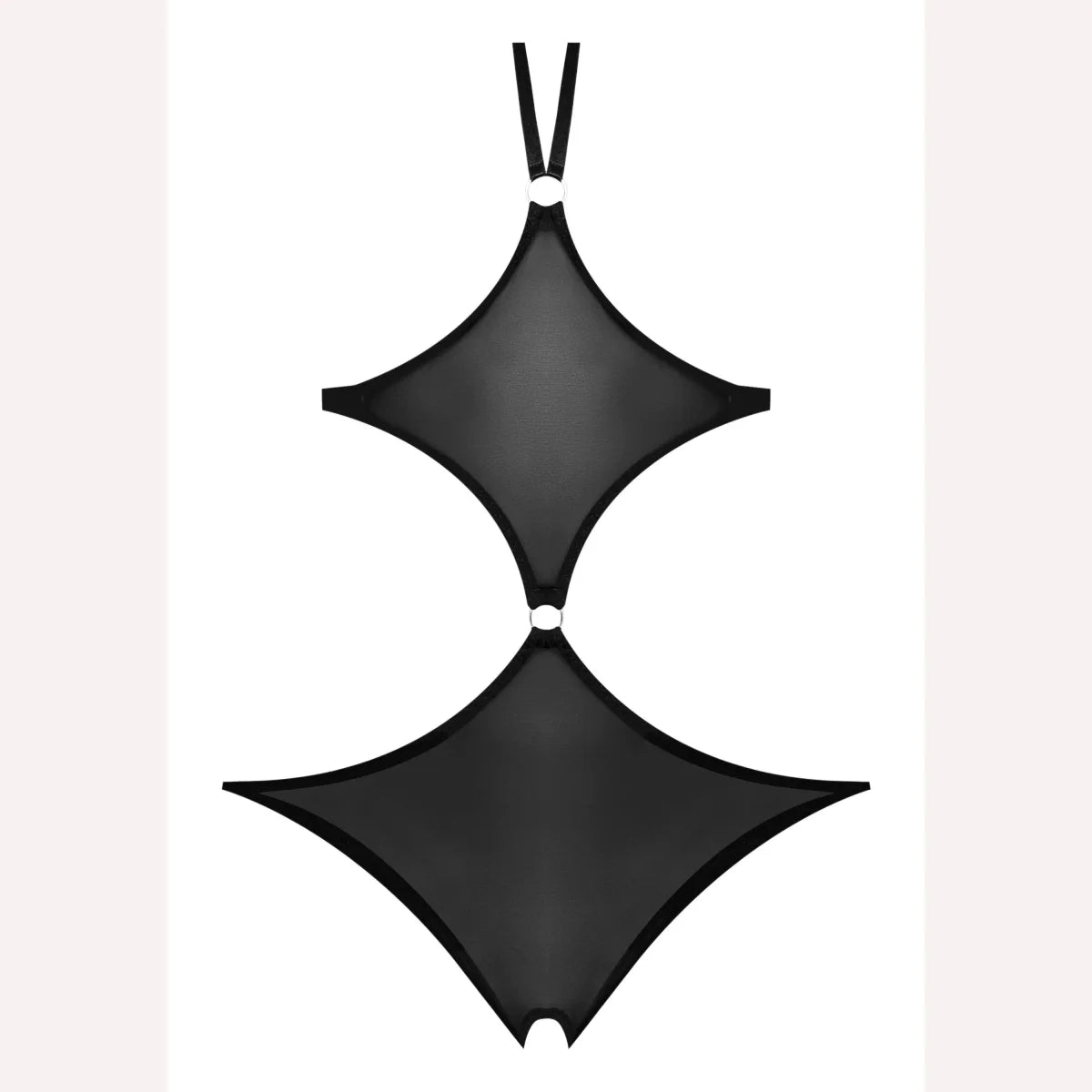 Sassy Cupless & Crotchless Teddy Black L/xl Intimates Adult Boutique
