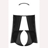 Sassy Cupless Babydoll & Panty Set Black L/xl Intimates Adult Boutique