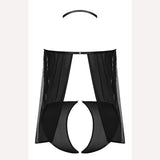 Sassy Cupless Babydoll & Panty Set Black S/m Intimates Adult Boutique