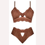 Caramel Kiss Bralette & G- Panty Caramel S/m Intimates Adult Boutique