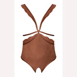 Caramel Kiss Cupless Teddy Caramel S/m Intimates Adult Boutique