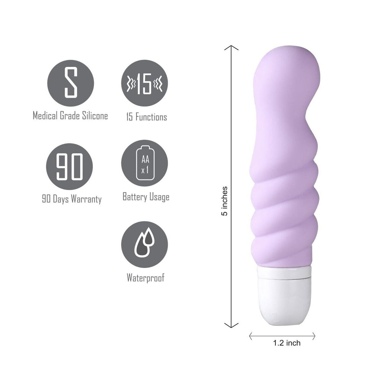 Chloe Silicone G Spot Vibrator Lavender  Intimates Adult Boutique