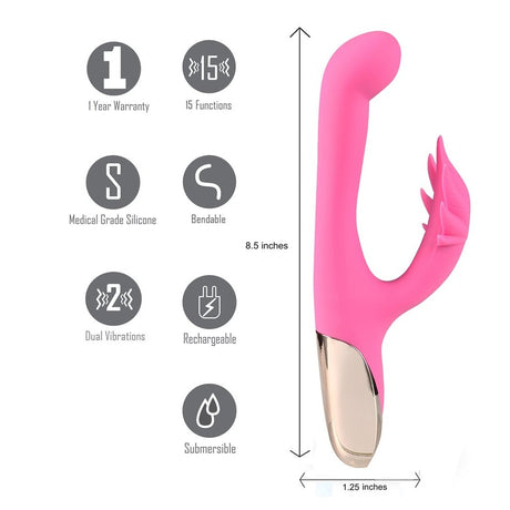 Maui Rechargeable Silicone Poseable 420 Rabbit Intimates Adult Boutique