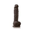 Colours Dark Brown Vibrating 5" Dildo  Intimates Adult Boutique