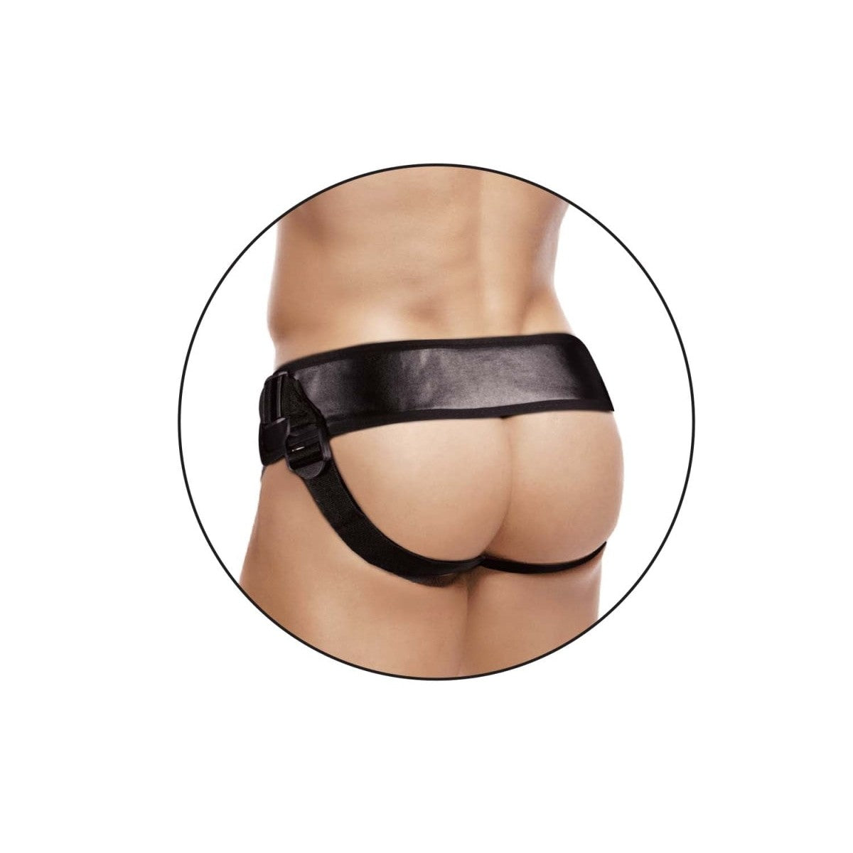 8-inch White Hollow Strap On for Men - Sextoys Intimates Adult Boutique