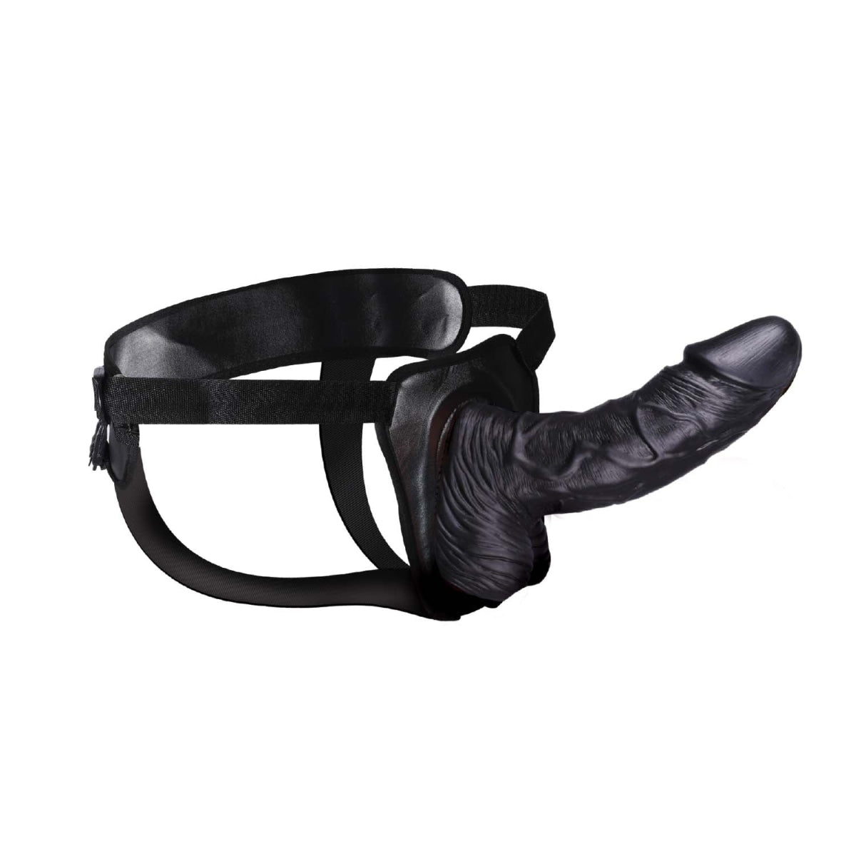 Erection Assistant Hollow Strap-on 8 Black " Intimates Adult Boutique