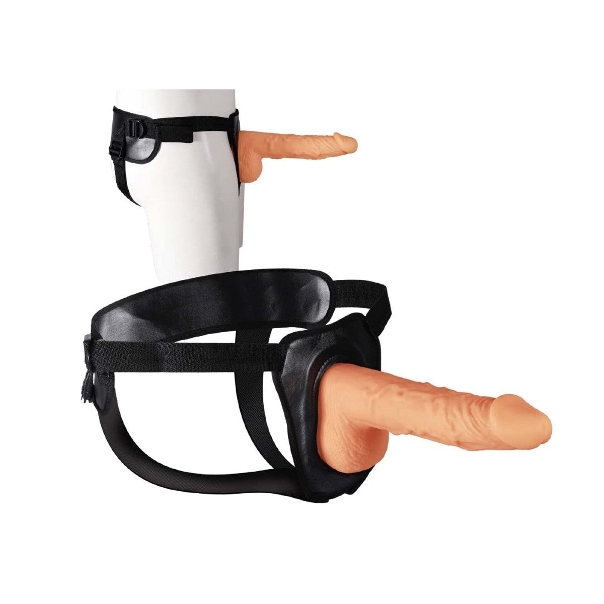 Erection Assistant Hollow Strap-on 9.5in White Intimates Adult Boutique