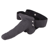 Erection Assistant Hollow Strap-on 6 Vibrating Black " Intimates Adult Boutique