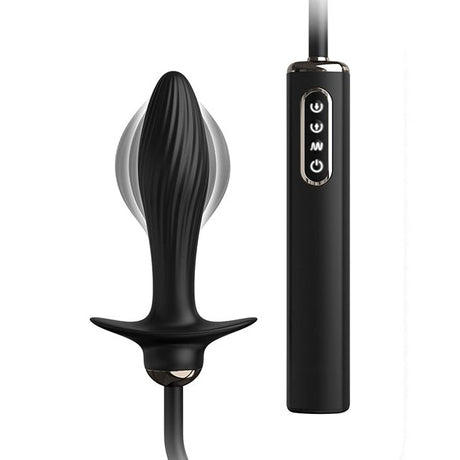 Anal Fantasy Elite Auto-throb Inflatable Anal Plug Black Intimates Adult Boutique