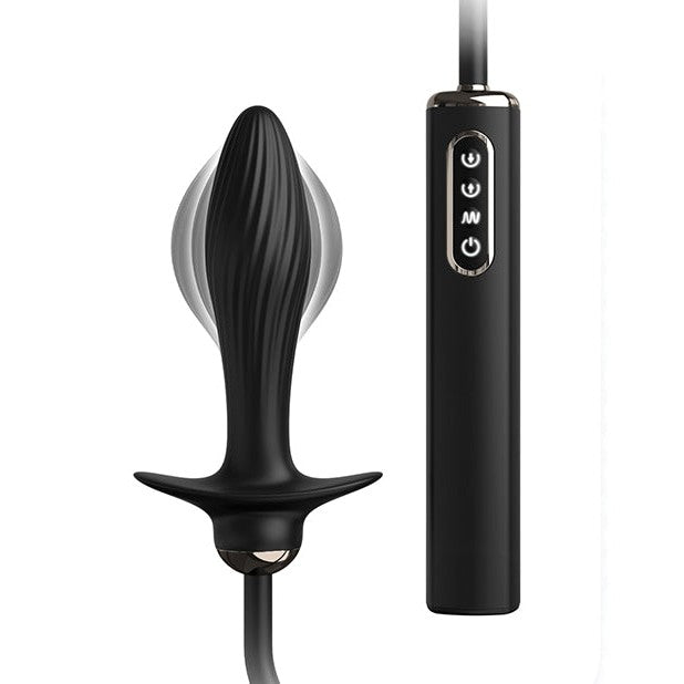 Anal Fantasy Elite Auto-throb Inflatable Anal Plug Black Intimates Adult Boutique