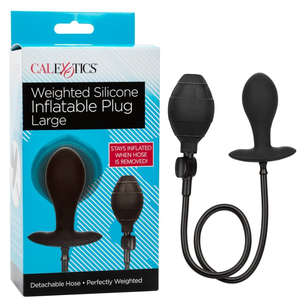 Weighted Silicone Inflatable Plug Large Intimates Adult Boutique