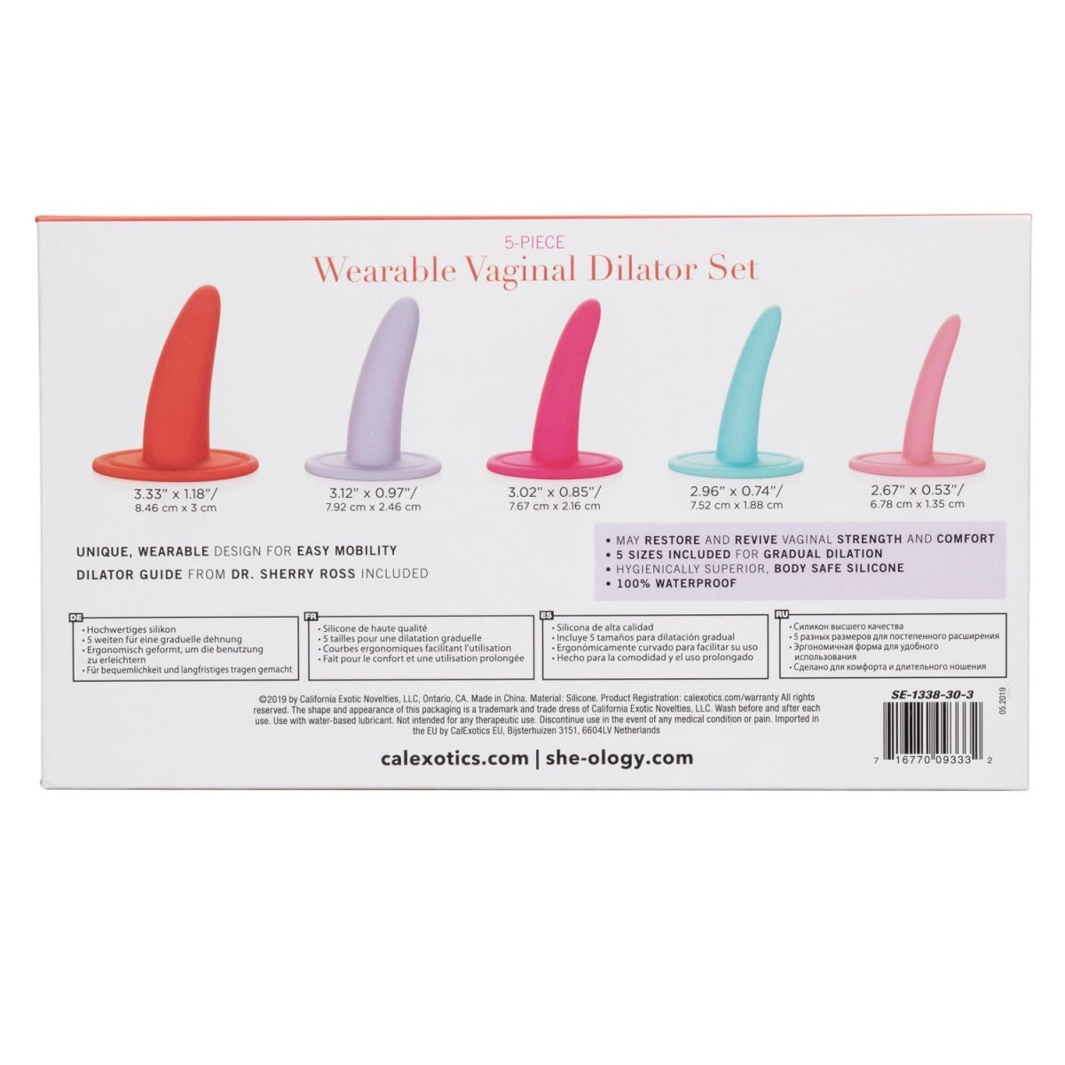 She-ology 5pc Vaginal Dilator Set Intimates Adult Boutique