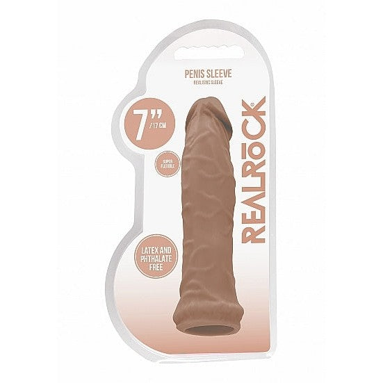 6-inch Penis Extension Sleeve in Tan - Men's Sextoys - Realrock Intimates Adult Boutique