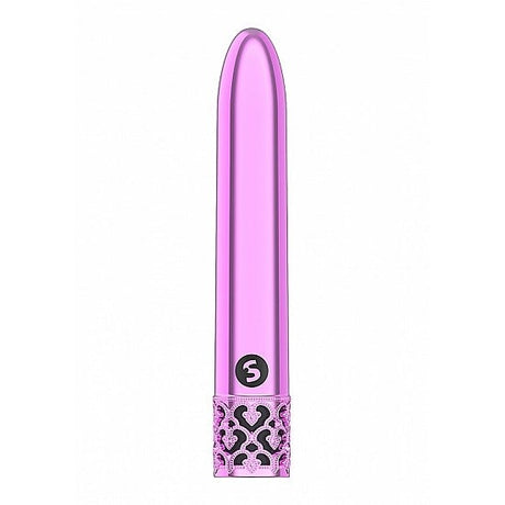 Royal Gems Shiny Pink Abs Bullet Rechargeable Intimates Adult Boutique