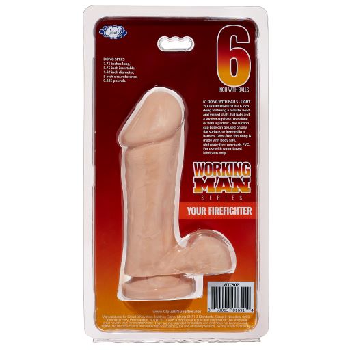 Cloud 9 Working Man 6 Light Multi-Speed Vibrating Dildo  Intimates Adult Boutique