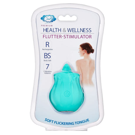 Cloud 9 Health & Wellness Oral Tongue Stimulator Teal  Intimates Adult Boutique