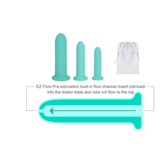 Cloud 9 Health & Wellness Silicone Dilator Kit  for Vaginal/Anal Use  Intimates Adult Boutique