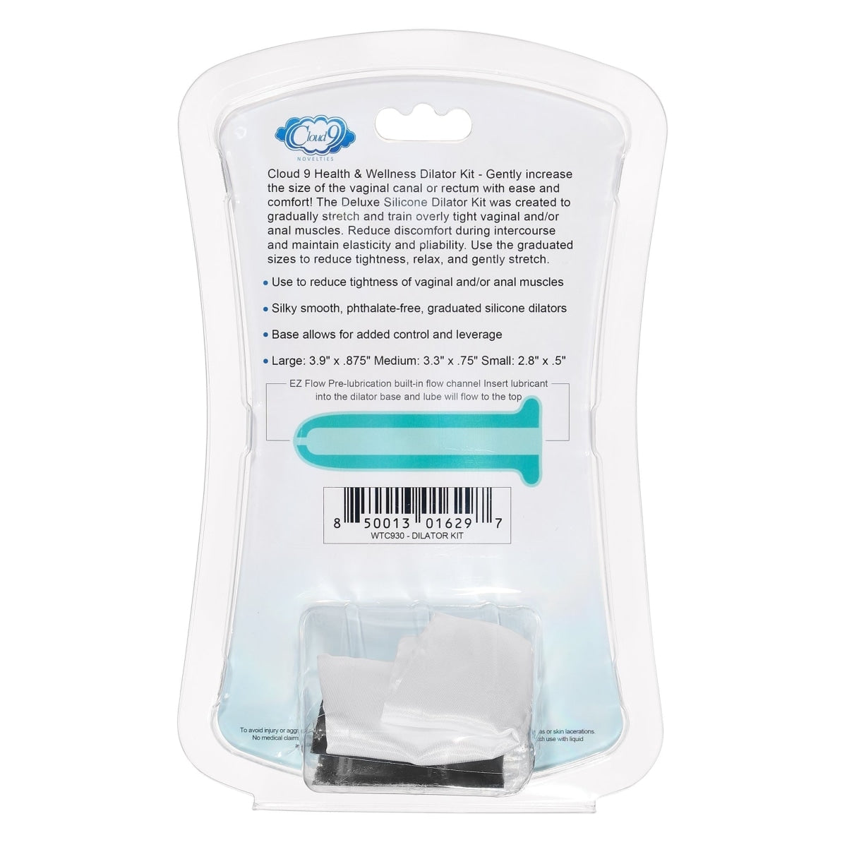 Cloud 9 Health & Wellness Silicone Dilator Kit  for Vaginal/Anal Use  Intimates Adult Boutique