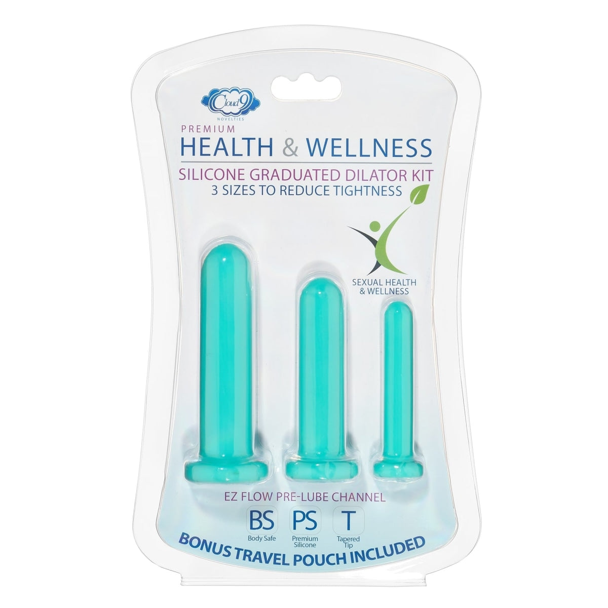 Cloud 9 Health & Wellness Silicone Dilator Kit  for Vaginal/Anal Use  Intimates Adult Boutique