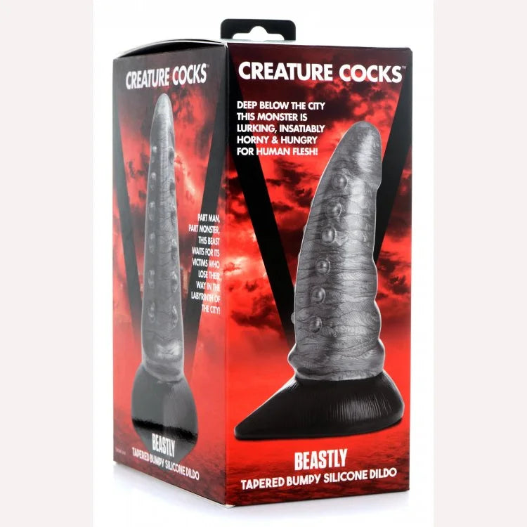Creature Cocks Beastly Tapered Bumpy Silicone Dildo Intimates Adult Boutique