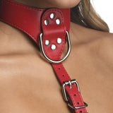 Strict Female Chest Harness M/l Red Intimates Adult Boutique
