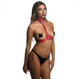 Strict Female Chest Harness M/l Red Intimates Adult Boutique