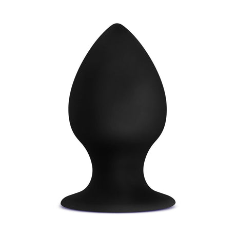 Medium Black Anal Adventures Platinum Silicone Anal Stout Plug  Intimates Adult Boutique