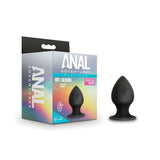 Medium Black Anal Adventures Platinum Silicone Anal Stout Plug  Intimates Adult Boutique