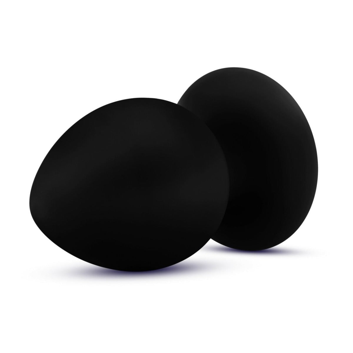 Medium Black Anal Adventures Platinum Silicone Anal Stout Plug  Intimates Adult Boutique
