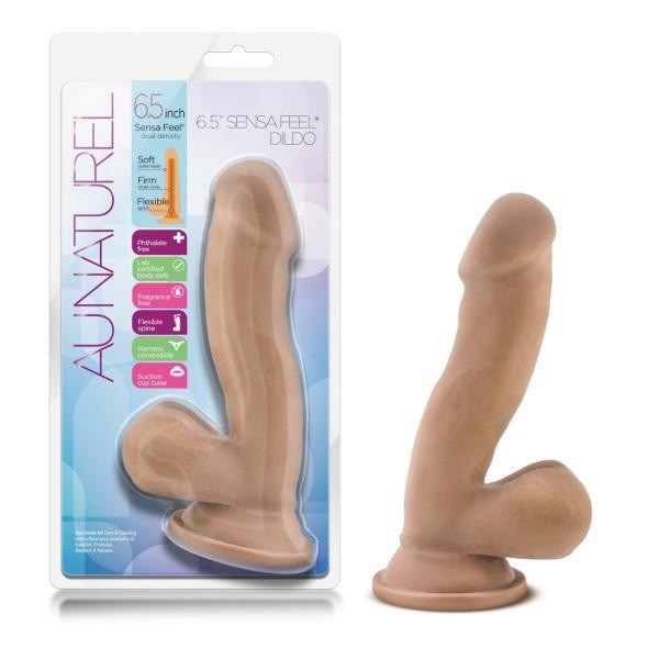 6.5 Sensa Feel Dildo: Au Naturel Latin Dildo for Realistic Experience Intimates Adult Boutique