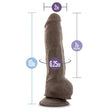 Au Naturel Big Boy Chocolate Dildo With Suction Cup  Intimates Adult Boutique