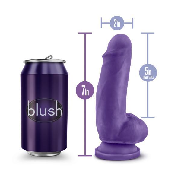 Au Naturel Bold Beefy 7 Inch Dildo With Suction Cup Purple  Intimates Adult Boutique