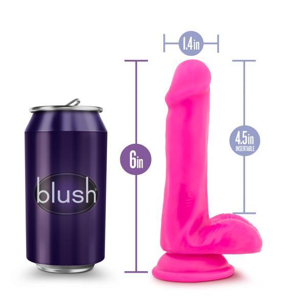 Au Naturel Bold Delight 6 Inch Dildo With Suction Cup Pink  Intimates Adult Boutique