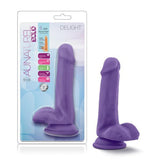 Au Naturel Bold Delight 6" Purple Dildo With Suction Cup  Intimates Adult Boutique