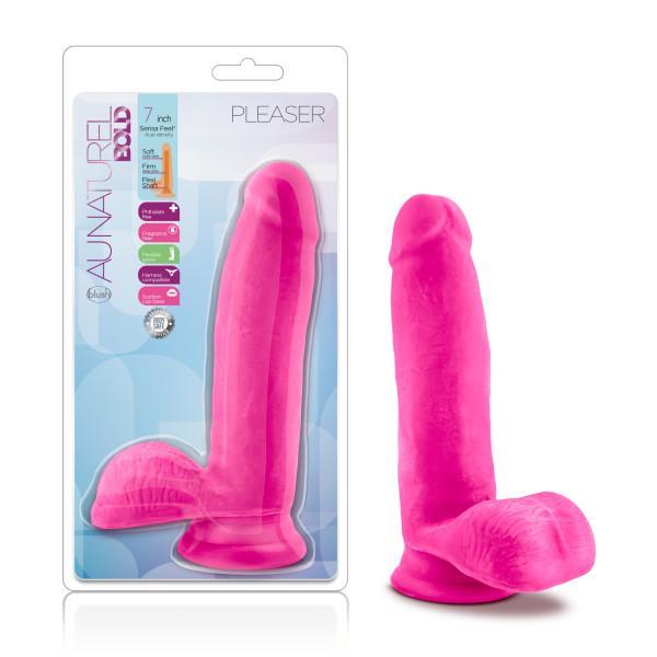 7" Pink Dildo: Au Naturel Bold Pleaser Product - Dildos Category Intimates Adult Boutique