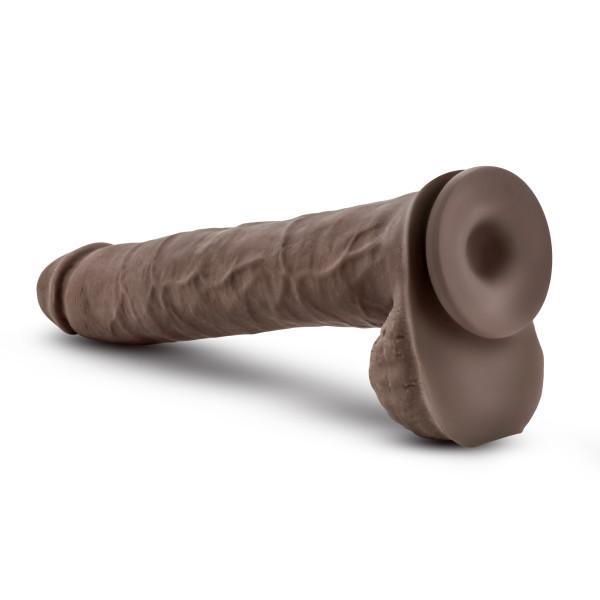 Au Naturel Daddy 14in Chocolate Dildo With Suction Cup  Intimates Adult Boutique