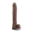 Au Naturel Daddy 14in Chocolate Dildo With Suction Cup  Intimates Adult Boutique