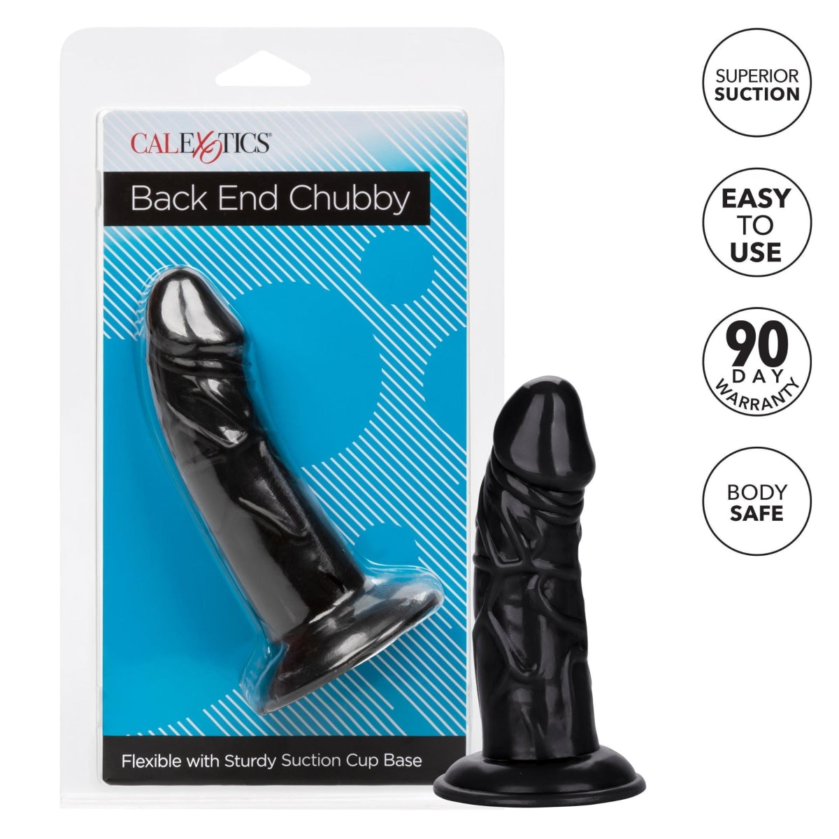 Explore the Back End Chubby Black Dildo – Dildos Collection Intimates Adult Boutique