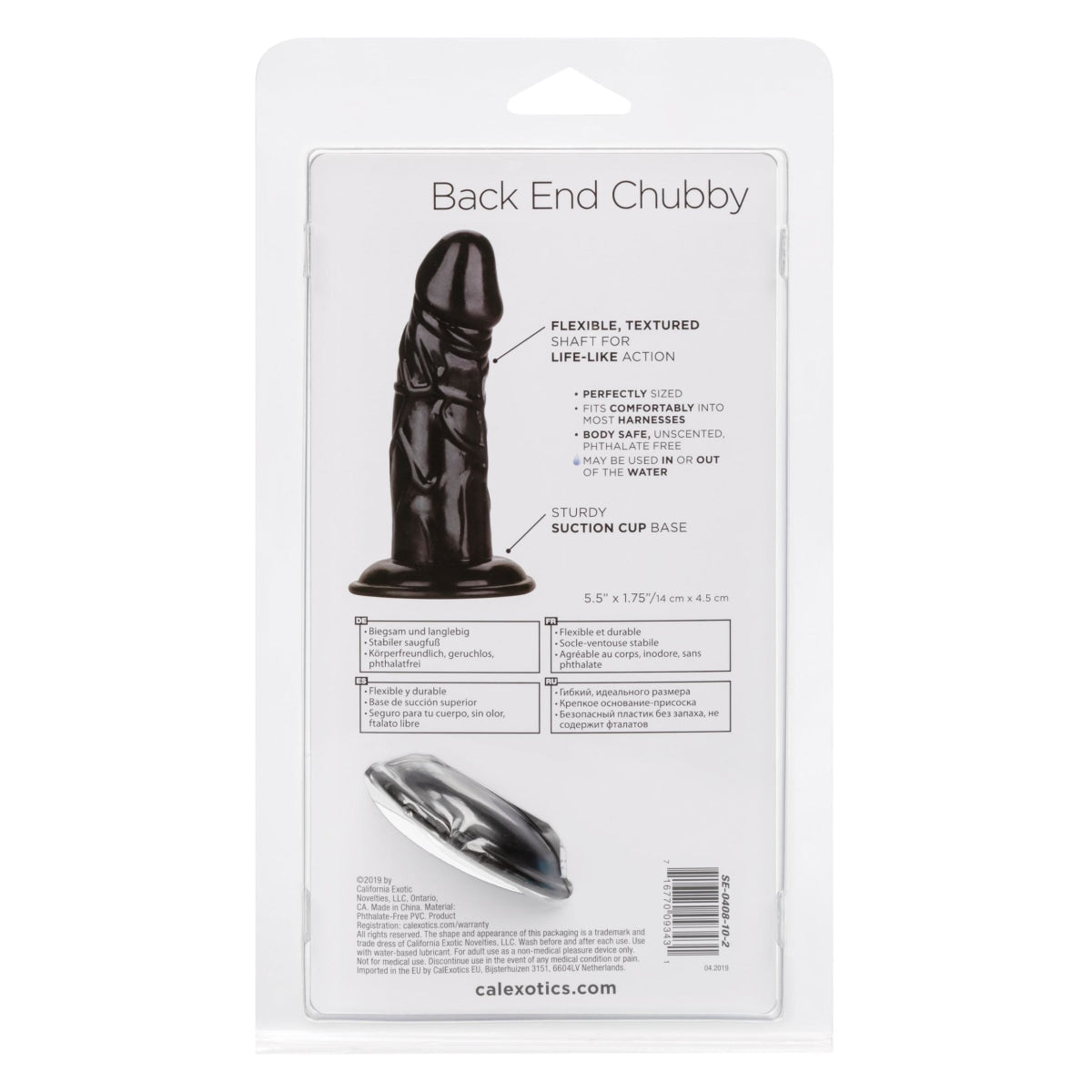 Explore the Back End Chubby Black Dildo – Dildos Collection Intimates Adult Boutique