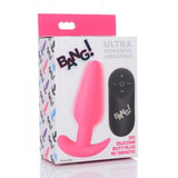 21x Vibrating Silicone Butt Plug with Remote Control | Pink Anal Toy Intimates Adult Boutique