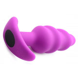 21x Vibrating Silicone Swirl Butt Plug with Remote - Anal Toy Intimates Adult Boutique