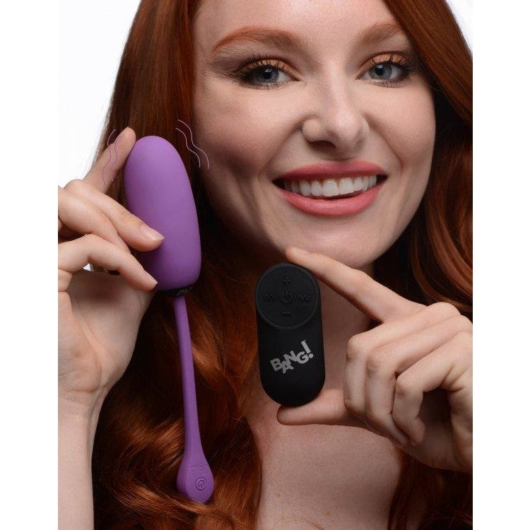 Bang! 28x Plush Egg & Remote Control Purple Intimates Adult Boutique