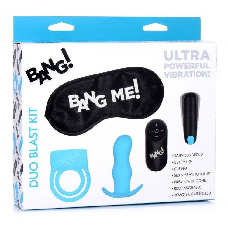 Duo Blast C Ring Butt Plug Bullet & Blindfold | Sextoys for Couples Intimates Adult Boutique