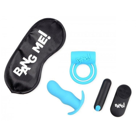 Duo Blast C Ring Butt Plug Bullet & Blindfold | Sextoys for Couples Intimates Adult Boutique