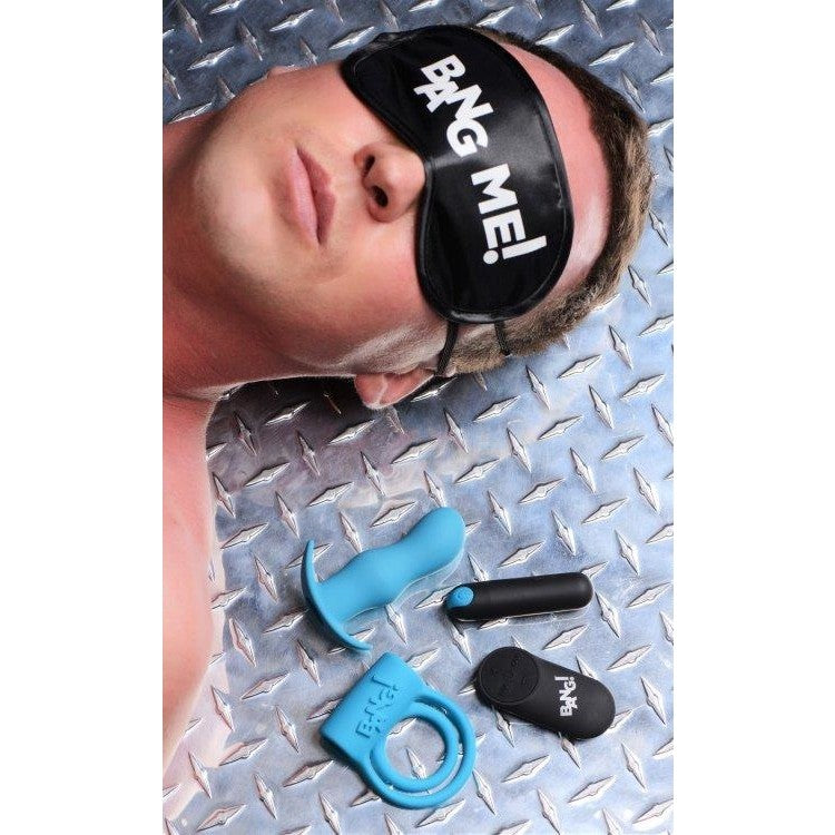 Duo Blast C Ring Butt Plug Bullet & Blindfold | Sextoys for Couples Intimates Adult Boutique
