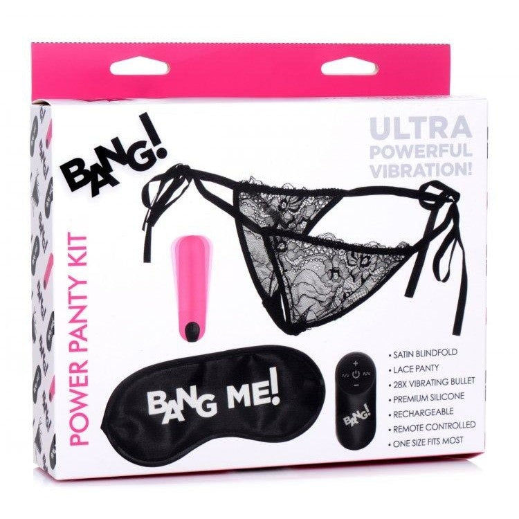 Sextoys for Women: Pink Lace Panties and Blindfold Kit Intimates Adult Boutique