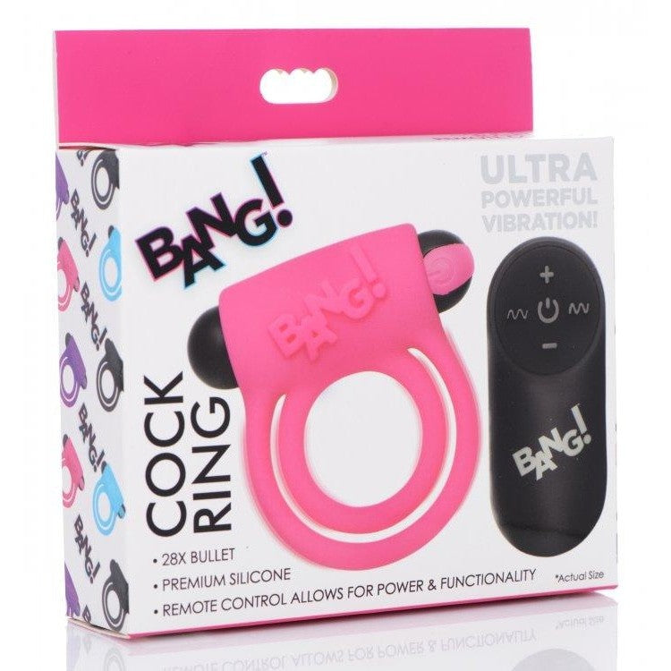 Silicone Cock Ring & Bullet | Remote Control | Sextoys for Couples Intimates Adult Boutique