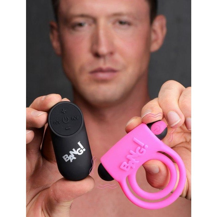 Silicone Cock Ring & Bullet | Remote Control | Sextoys for Couples Intimates Adult Boutique