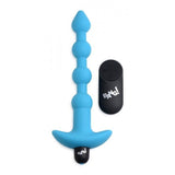 Vibrating Silicone Anal Beads & Remote Blue - Anal Toys Intimates Adult Boutique