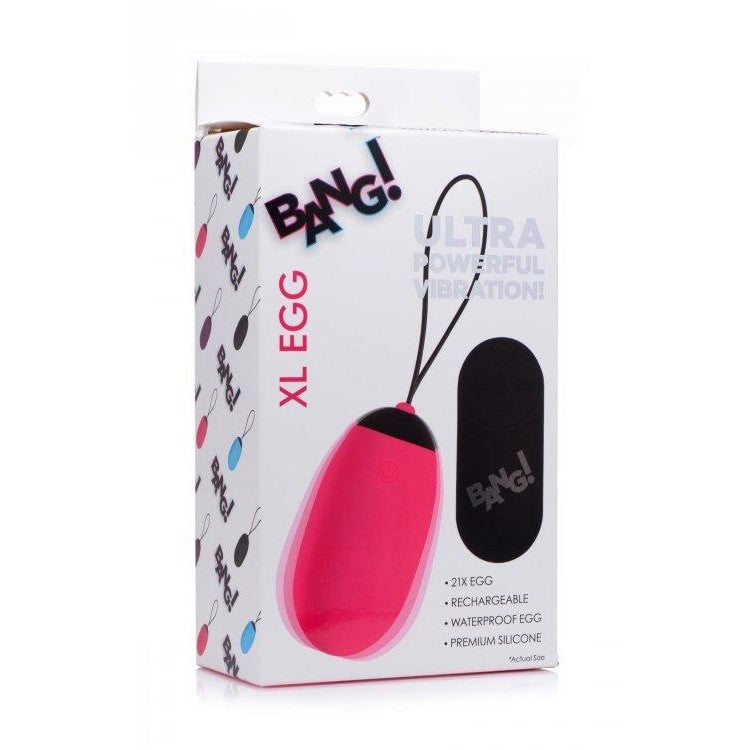 Bang! Xl Vibrating Egg Pink Intimates Adult Boutique